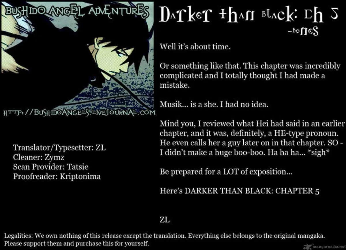 Darker than BLACK Chapter 5 page 1