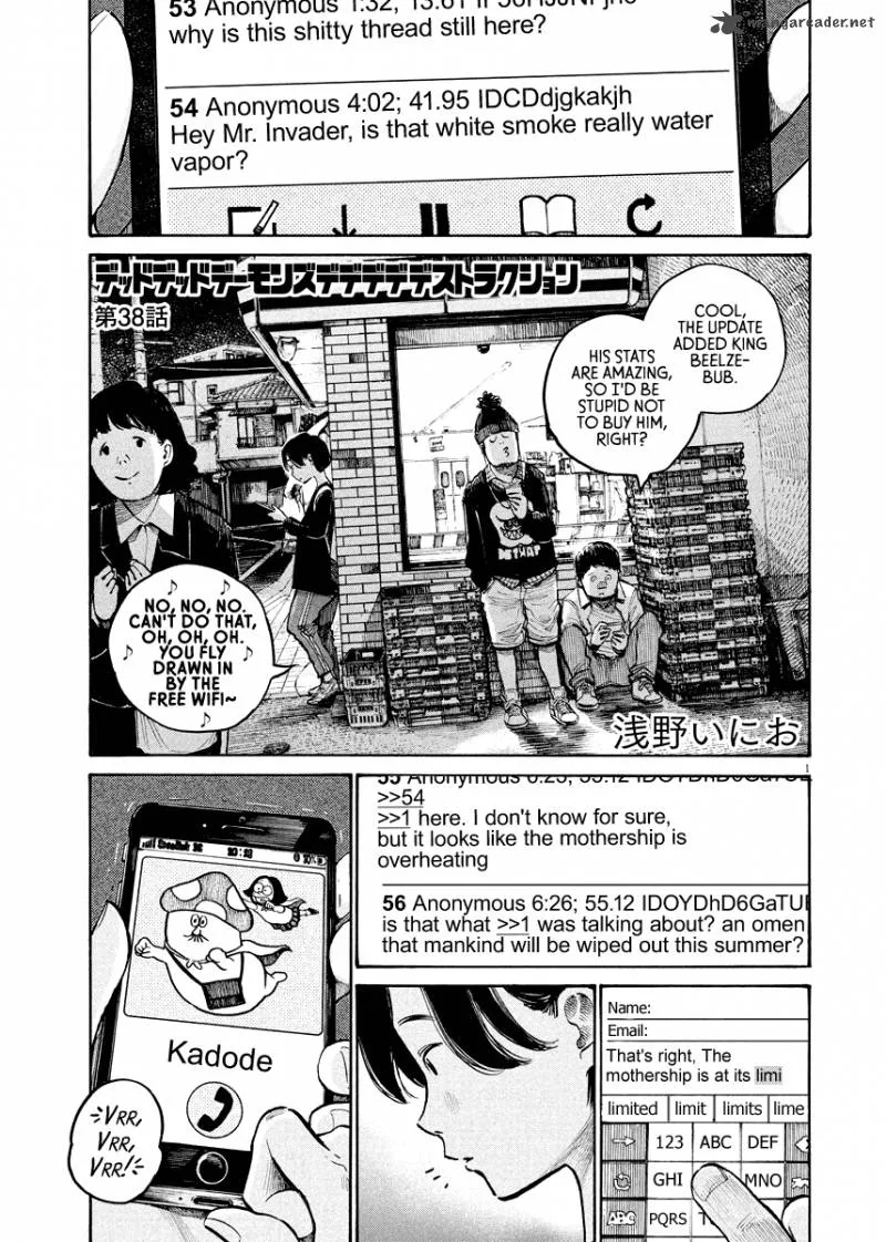 Dead Dead Demon's Dededededestruction Chapter 38 page 1