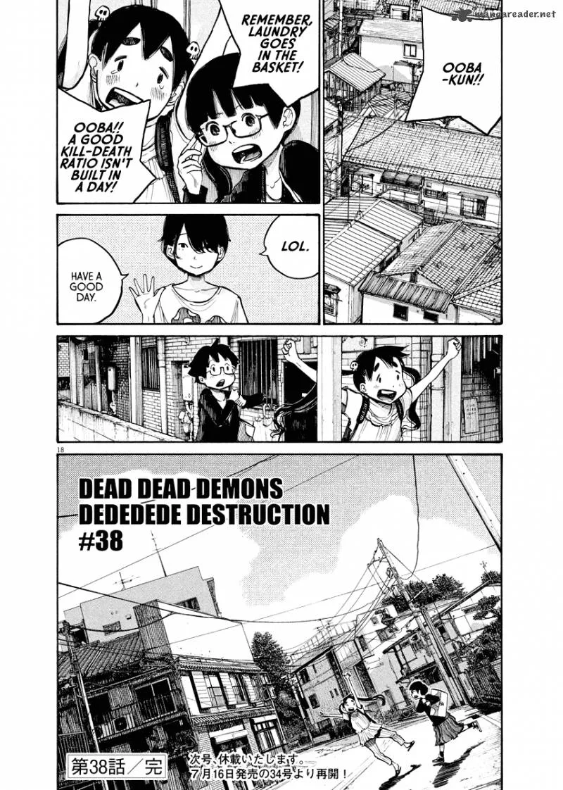 Dead Dead Demon's Dededededestruction Chapter 38 page 18