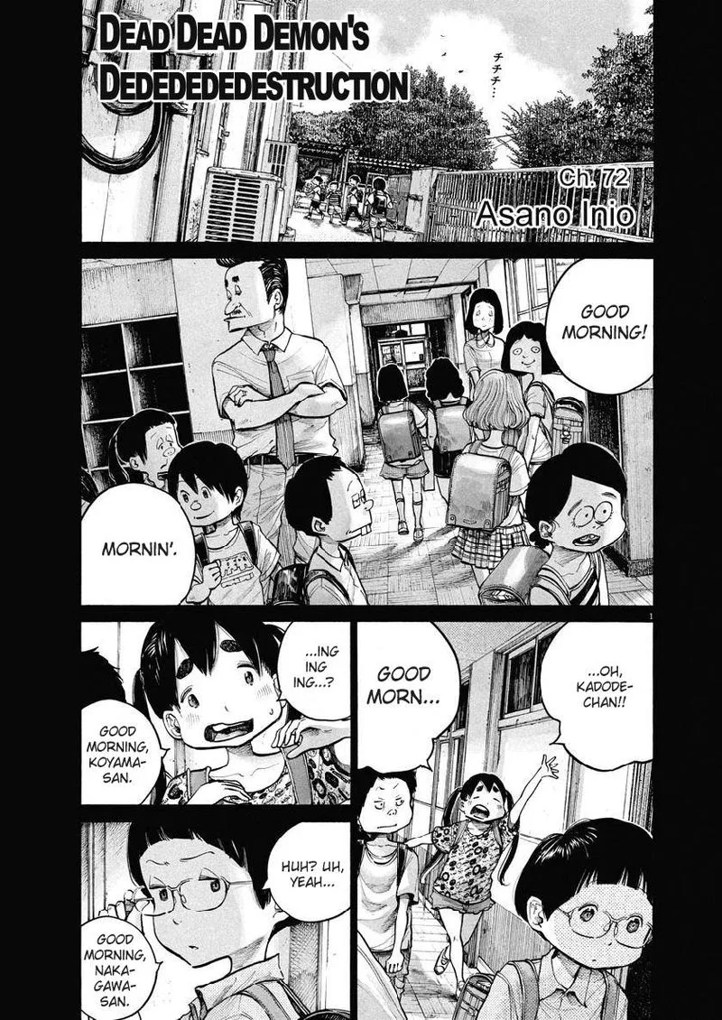 Dead Dead Demon's Dededededestruction Chapter 72 page 1