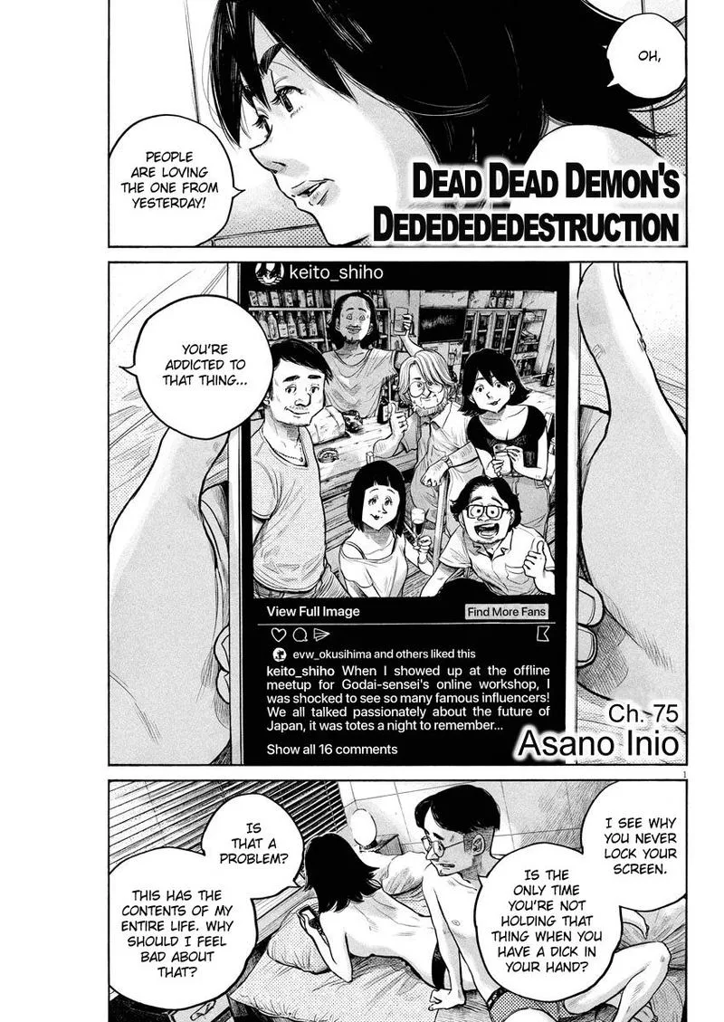 Dead Dead Demon's Dededededestruction Chapter 75 page 1