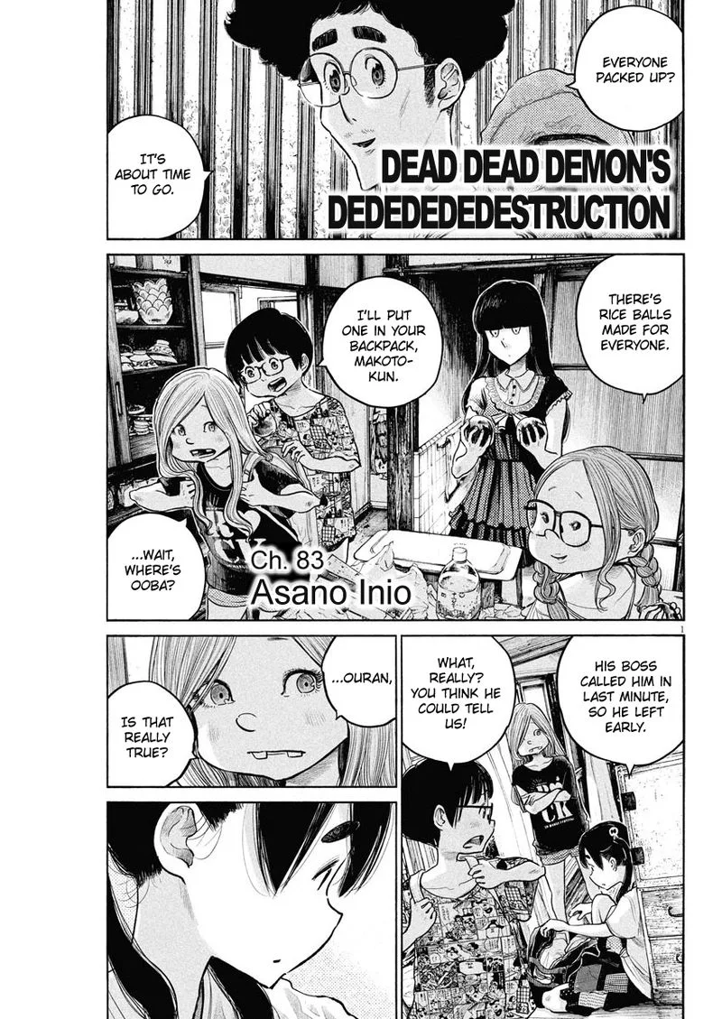 Dead Dead Demon's Dededededestruction Chapter 83 page 1