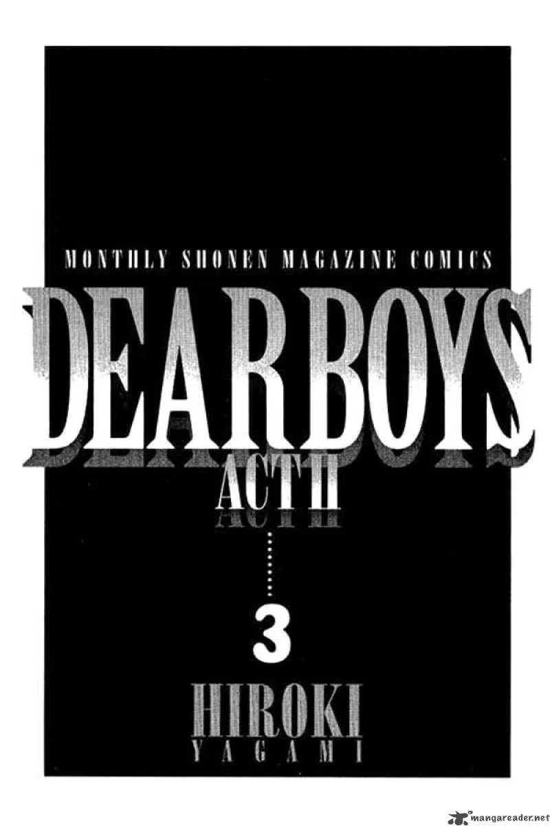Dear Boys Act II Chapter 10 page 1