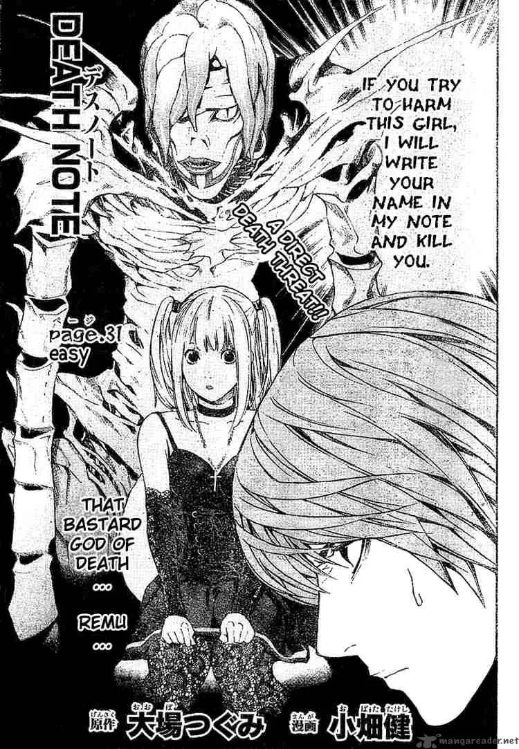 Death Note Chapter 31 page 1
