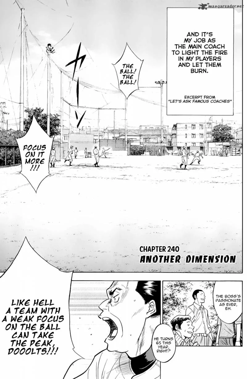 Diamond no Ace Chapter 240 page 3