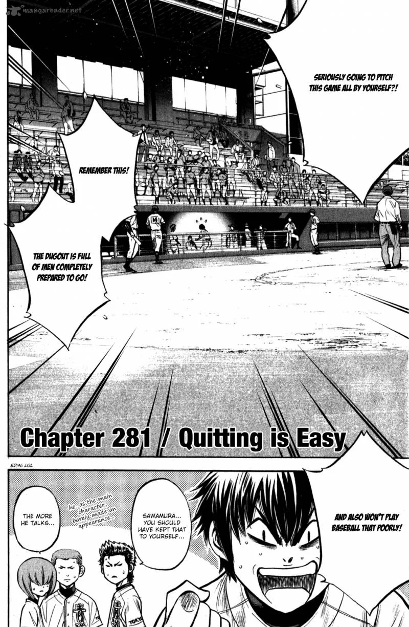 Diamond no Ace Chapter 281 page 5