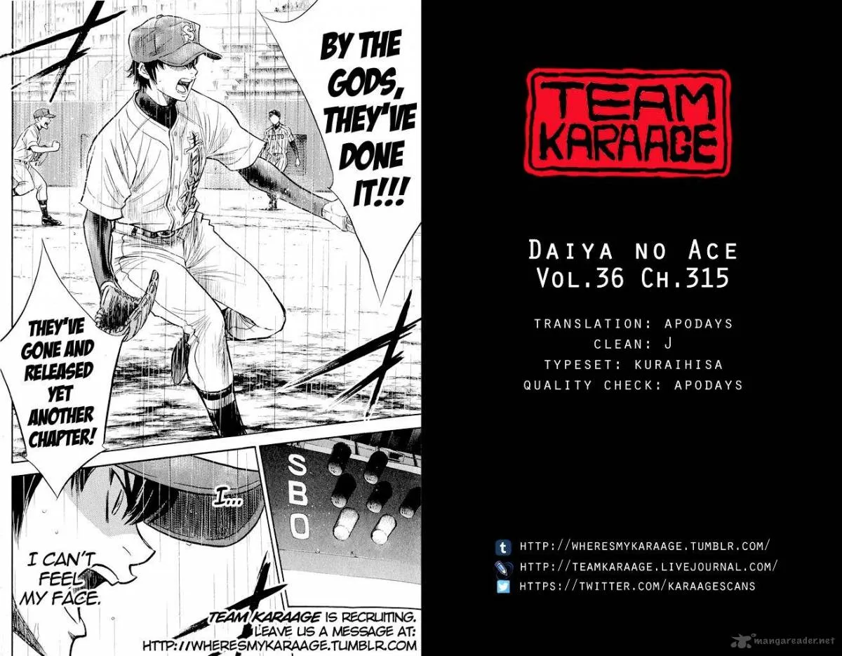 Diamond no Ace Chapter 315 page 16