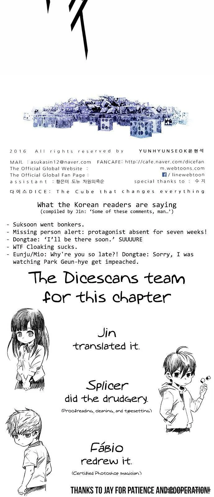 DICE: The Cube that Changes Everything Chapter 172 page 59