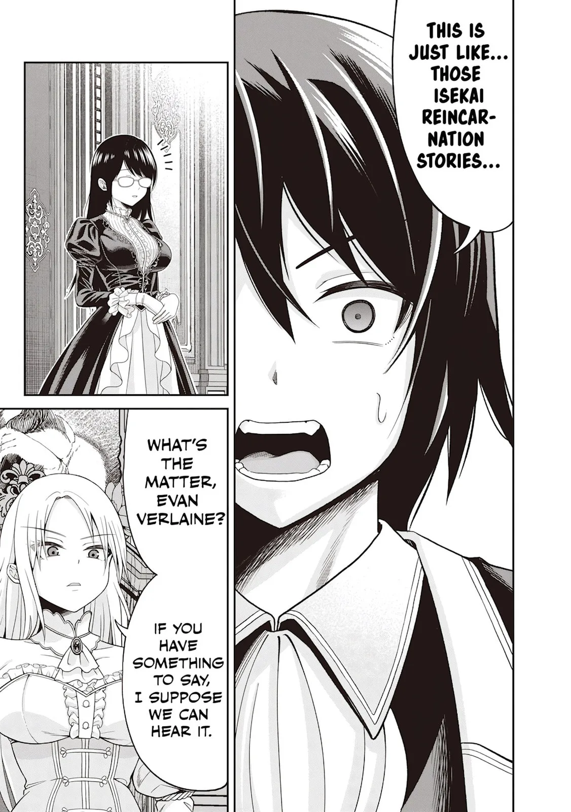Dokushin Kizoku: Danjohi 1:99 Sekai no Akuyaku Reisoku Chapter 1 page 12