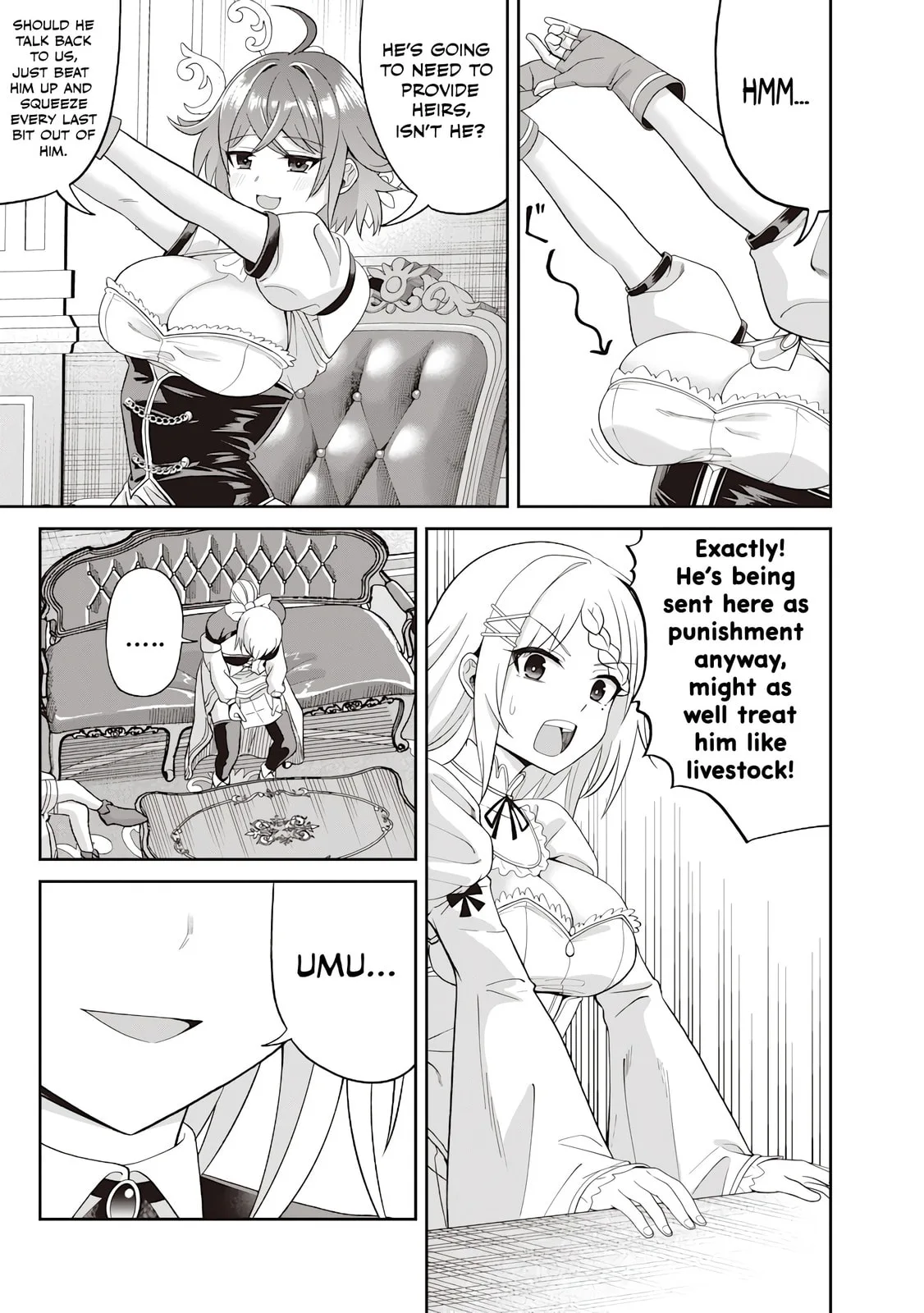 Dokushin Kizoku: Danjohi 1:99 Sekai no Akuyaku Reisoku Chapter 1 page 50