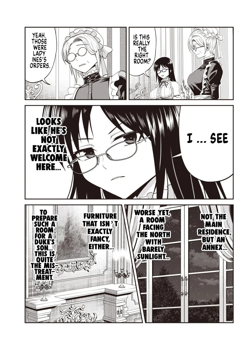 Dokushin Kizoku: Danjohi 1:99 Sekai no Akuyaku Reisoku Chapter 4.1 page 2