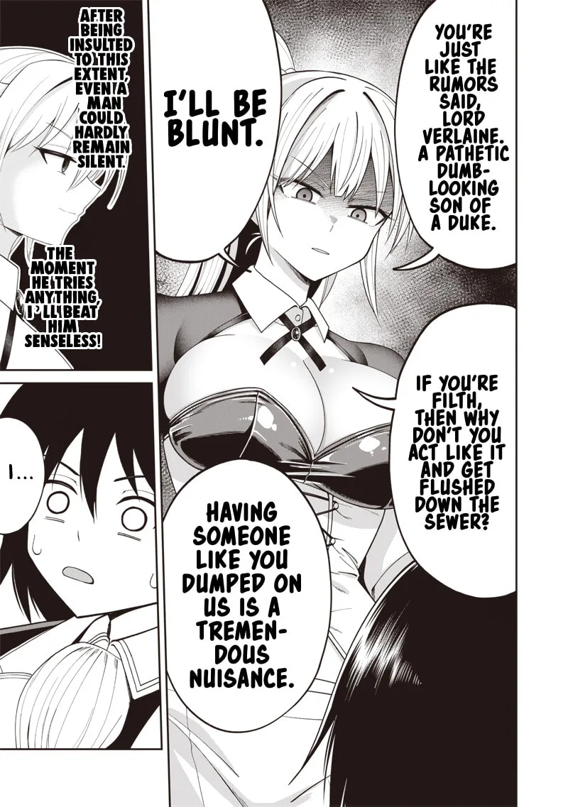Dokushin Kizoku: Danjohi 1:99 Sekai no Akuyaku Reisoku Chapter 4.1 page 7