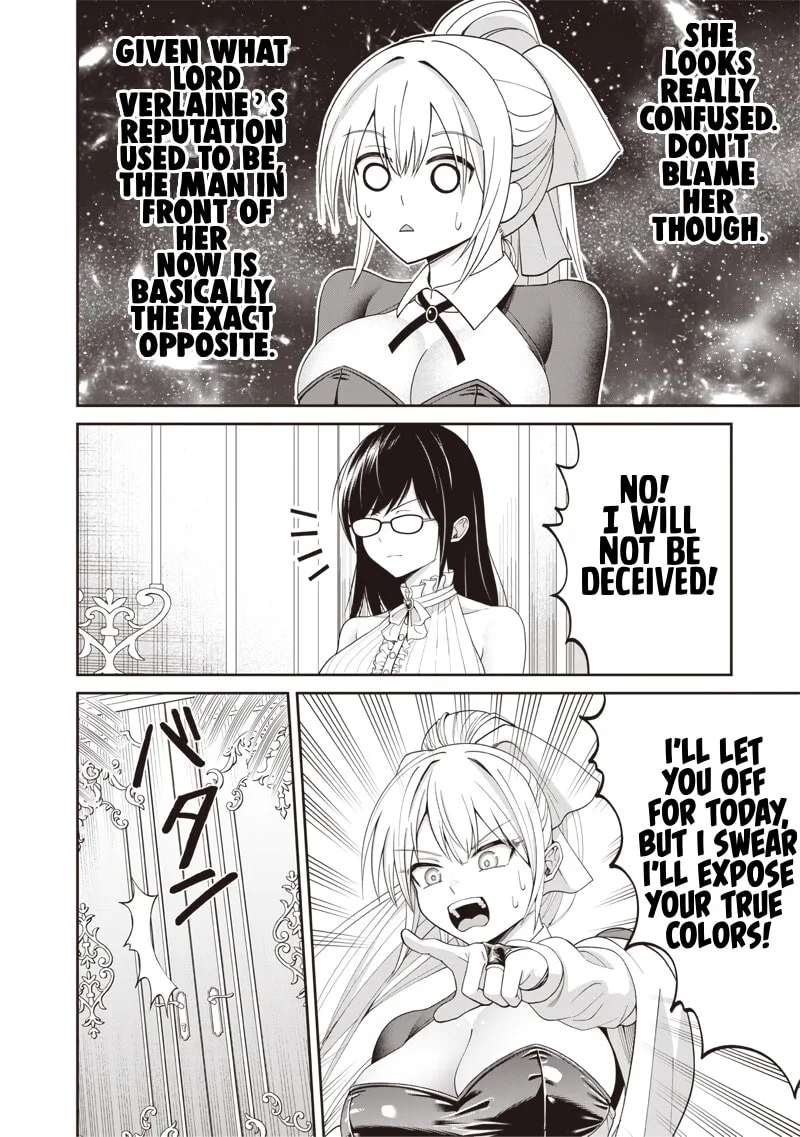 Dokushin Kizoku: Danjohi 1:99 Sekai no Akuyaku Reisoku Chapter 4.1 page 12