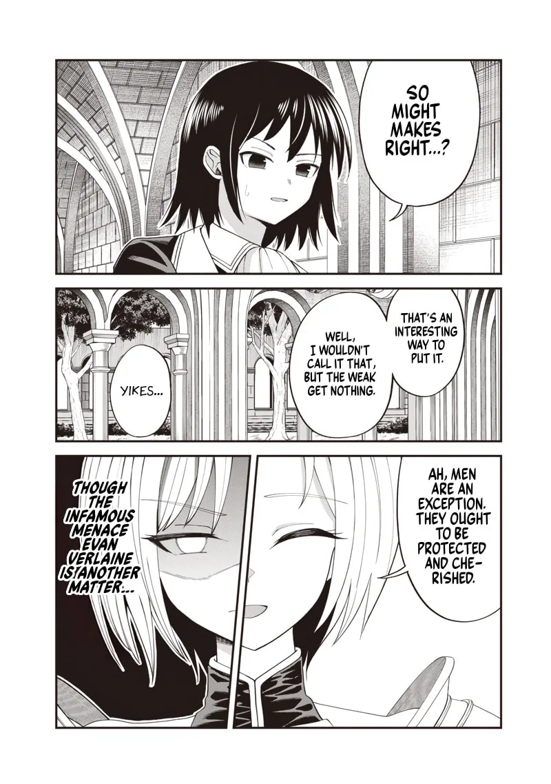 Dokushin Kizoku: Danjohi 1:99 Sekai no Akuyaku Reisoku Chapter 8.1 page 3