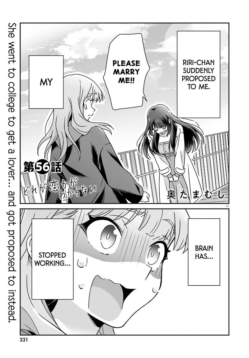 Dore ga Koi Ka ga Wakaranai Chapter 56 page 1