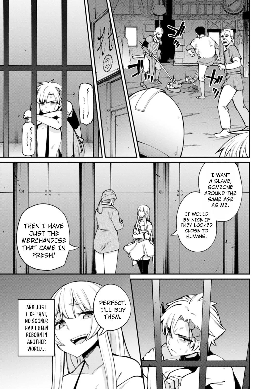 Dorei-gaeshi no Hangyaku Maou: Saijaku Shuzoku no Akuma ga Kindan Harem wo Kizuku made Chapter 1 page 19