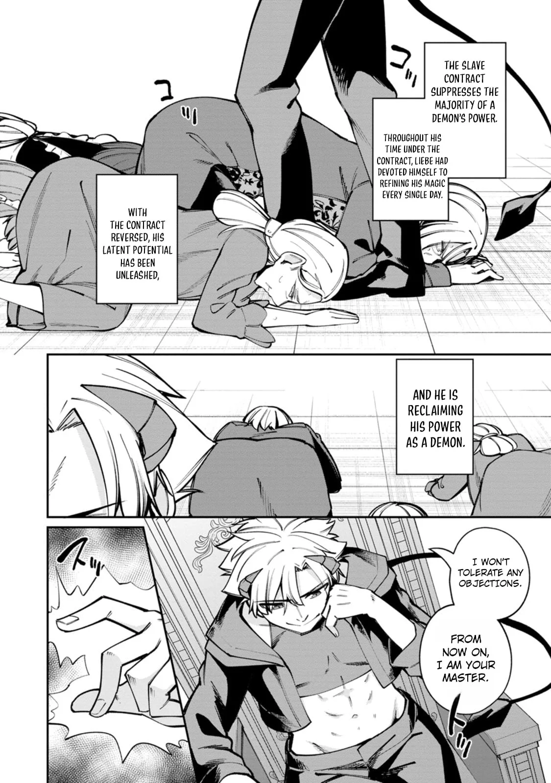 Dorei-gaeshi no Hangyaku Maou: Saijaku Shuzoku no Akuma ga Kindan Harem wo Kizuku made Chapter 3 page 5