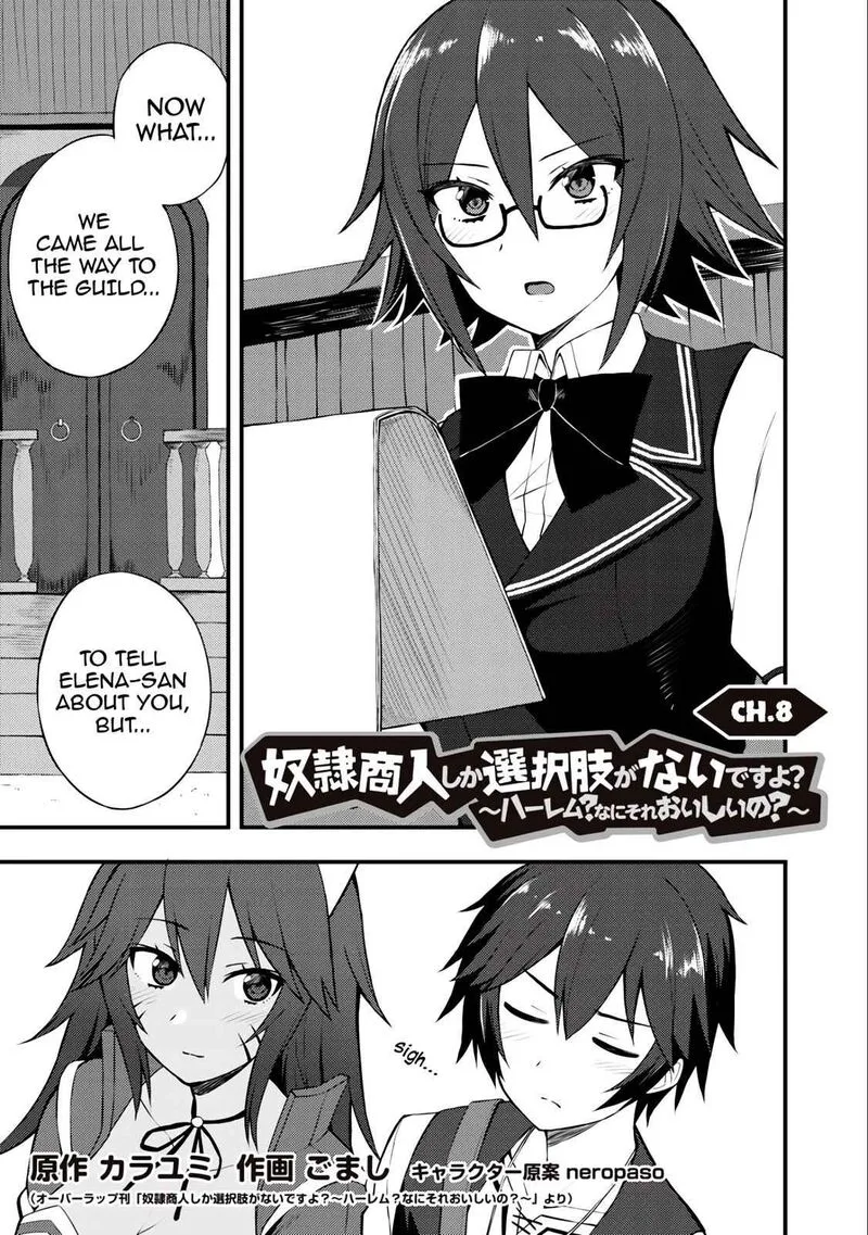 Dorei Shounin Shika Sentakushi ga Nai Desu yo? - Harem? Nani Sore Oishii no? Chapter 8 page 1