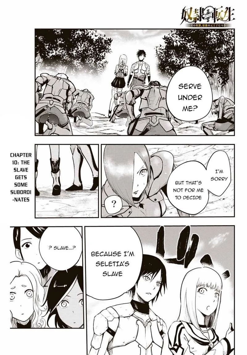 Dorei Tensei: Sono Dorei, Saikyou no Moto Ouji ni Tsuki Chapter 10 page 1