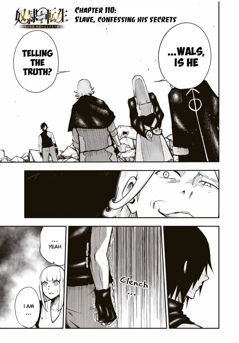 Dorei Tensei: Sono Dorei, Saikyou no Moto Ouji ni Tsuki Chapter 110 page 1