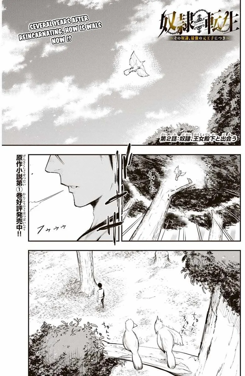 Dorei Tensei: Sono Dorei, Saikyou no Moto Ouji ni Tsuki Chapter 2 page 1