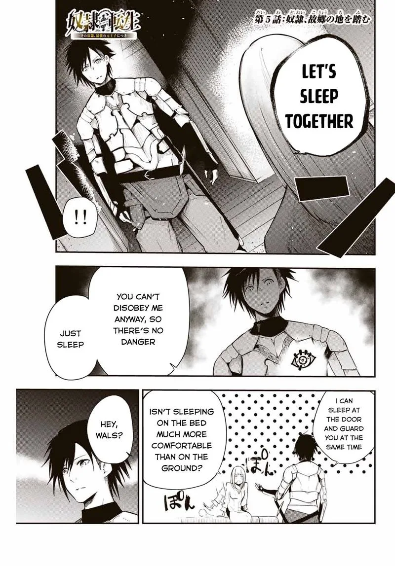Dorei Tensei: Sono Dorei, Saikyou no Moto Ouji ni Tsuki Chapter 5 page 1