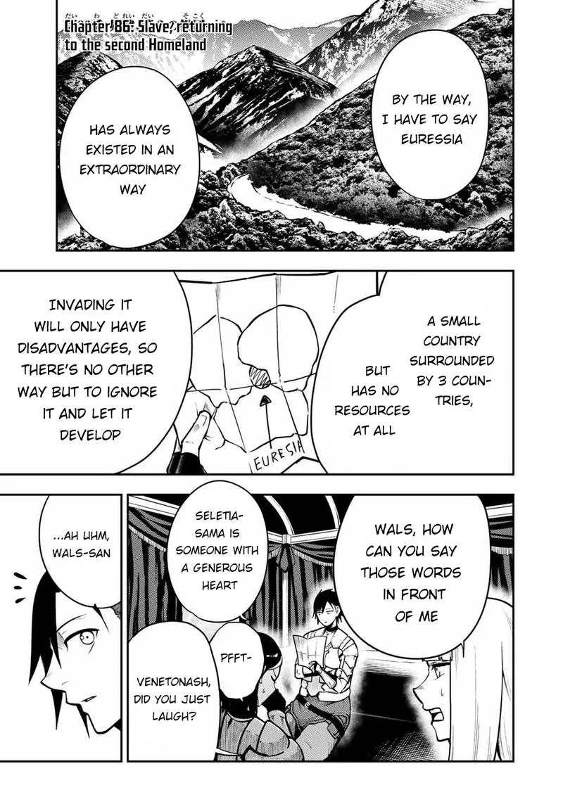 Dorei Tensei: Sono Dorei, Saikyou no Moto Ouji ni Tsuki Chapter 86 page 1
