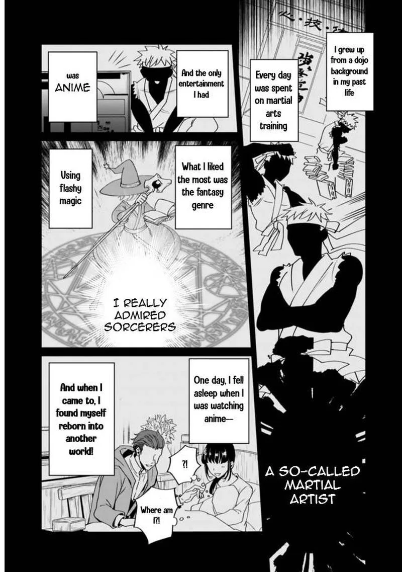 Doryoku Shisugita Sekai Saikyou no Butouka ha, Mahou Sekai wo Yoyuu de Ikinuku. Chapter 1 page 3