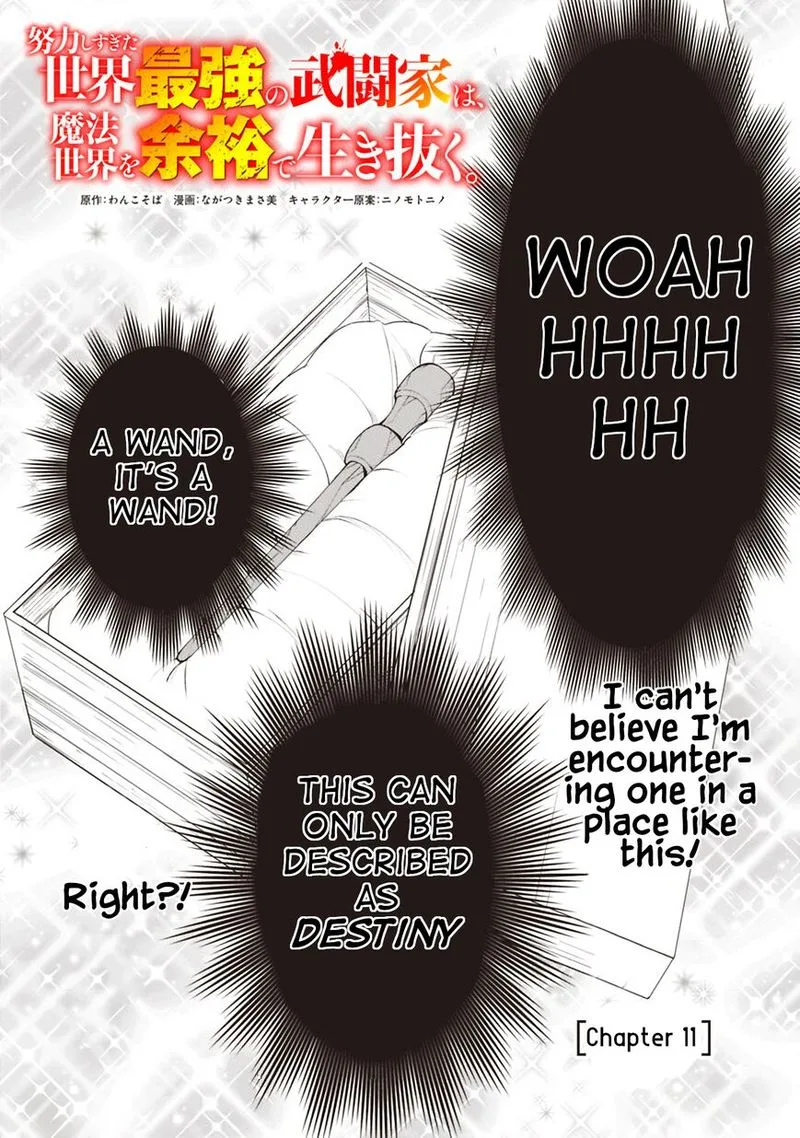 Doryoku Shisugita Sekai Saikyou no Butouka ha, Mahou Sekai wo Yoyuu de Ikinuku. Chapter 11 page 1