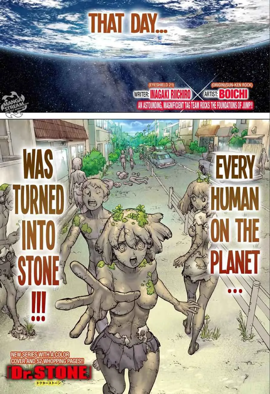 Dr. Stone Chapter 1 page 2