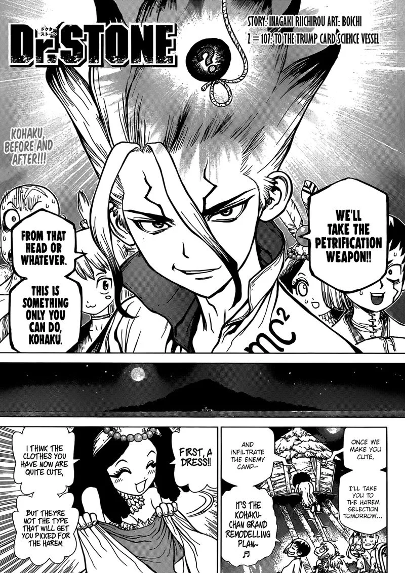 Dr. Stone Chapter 107 page 1
