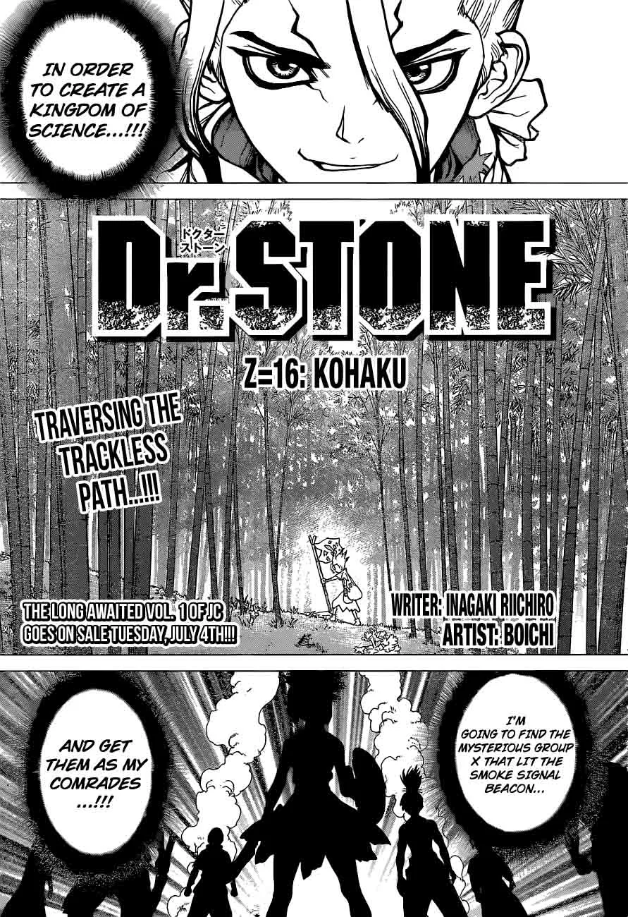 Dr. Stone Chapter 16 page 1