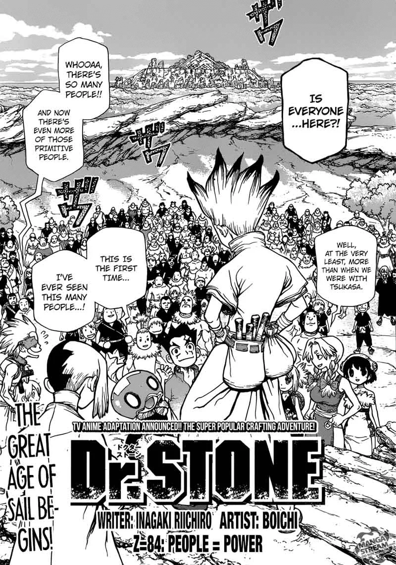 Dr. Stone Chapter 84 page 1