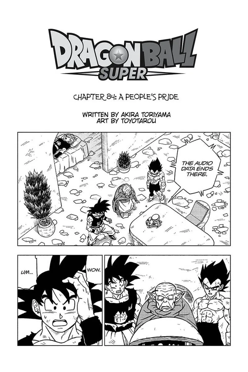 Dragon Ball Super Chapter 84 page 1
