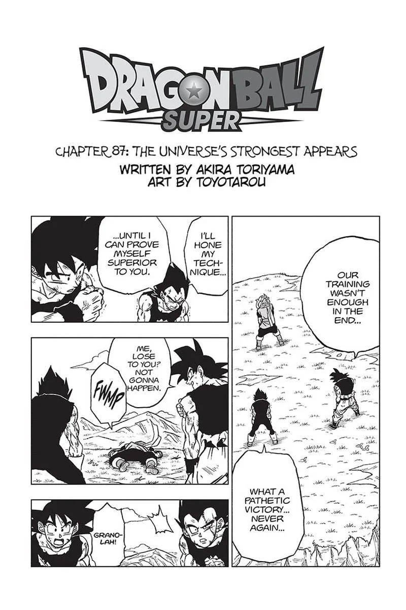 Dragon Ball Super Chapter 87 page 1