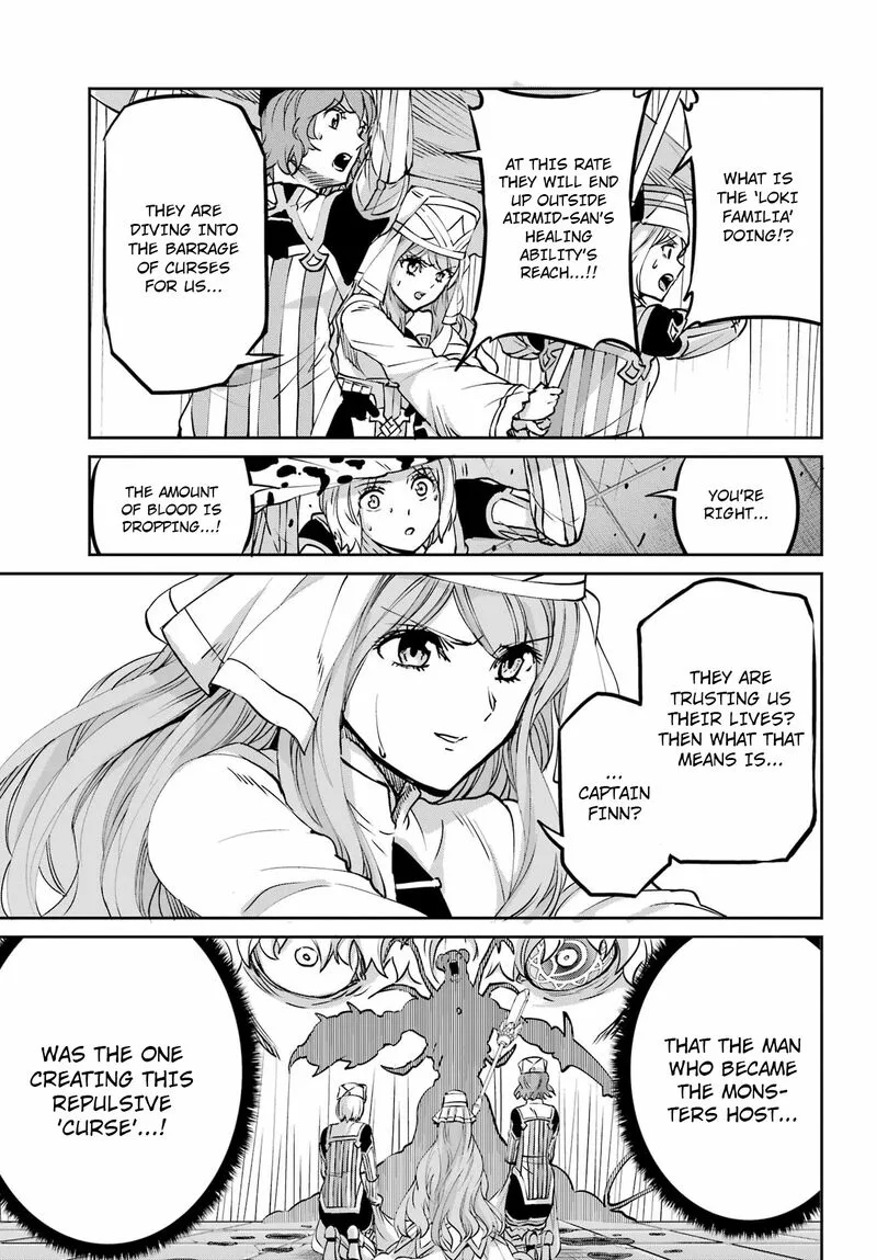 Dungeon ni Deai wo Motomeru no wa Machigatte Iru Darou ka Gaiden - Sword Oratoria Chapter 105 page 13