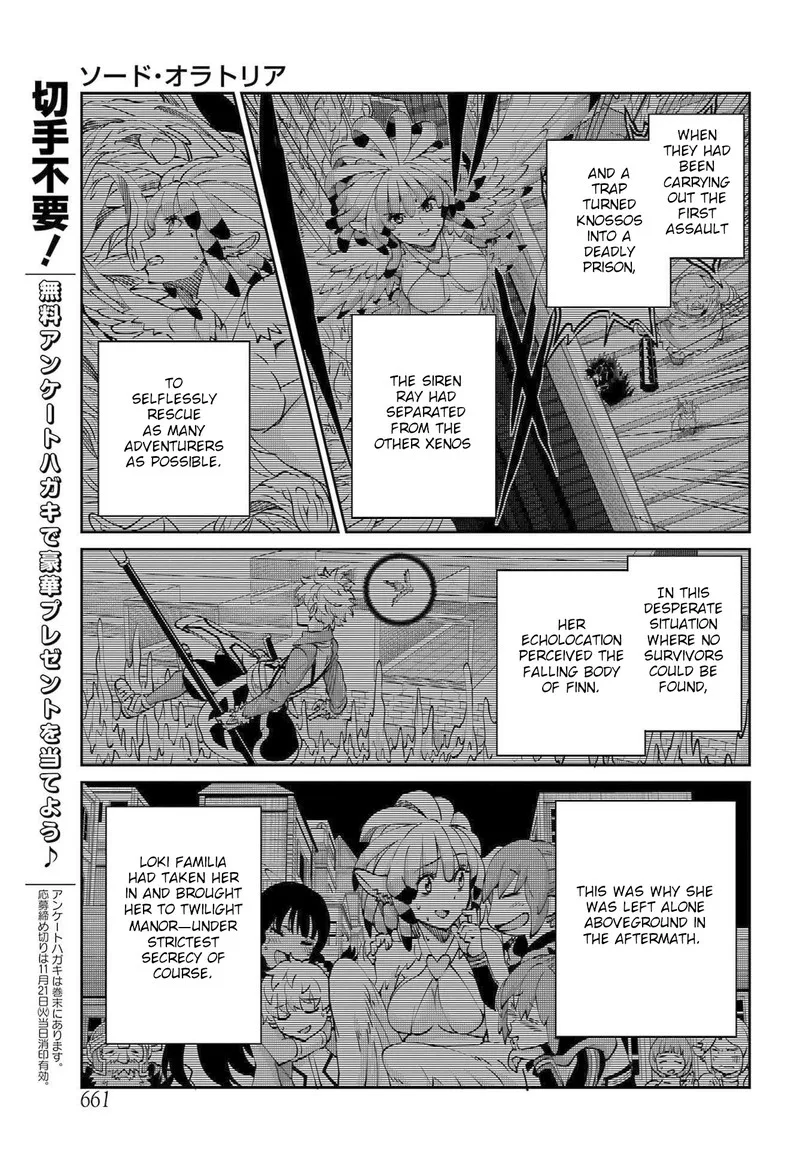 Dungeon ni Deai wo Motomeru no wa Machigatte Iru Darou ka Gaiden - Sword Oratoria Chapter 113 page 3