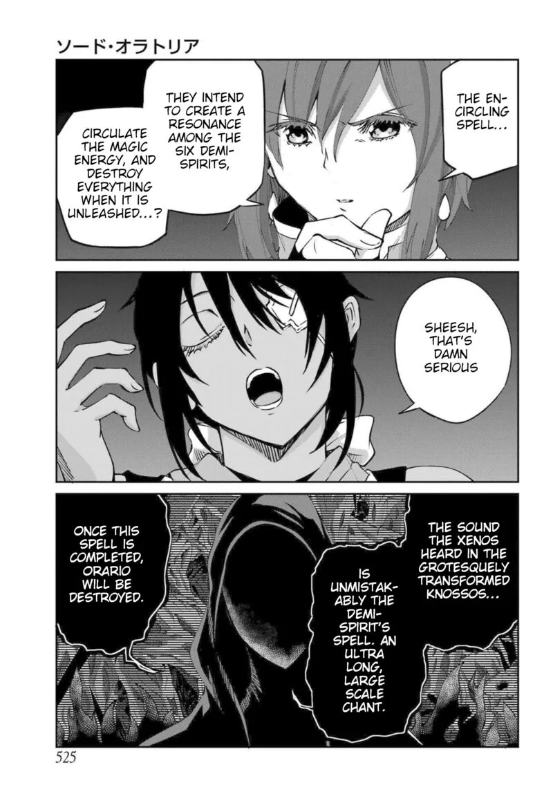 Dungeon ni Deai wo Motomeru no wa Machigatte Iru Darou ka Gaiden - Sword Oratoria Chapter 115 page 9