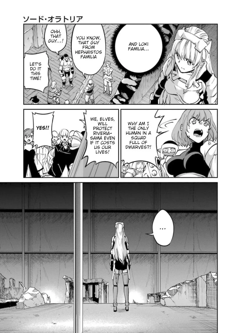 Dungeon ni Deai wo Motomeru no wa Machigatte Iru Darou ka Gaiden - Sword Oratoria Chapter 116 page 9