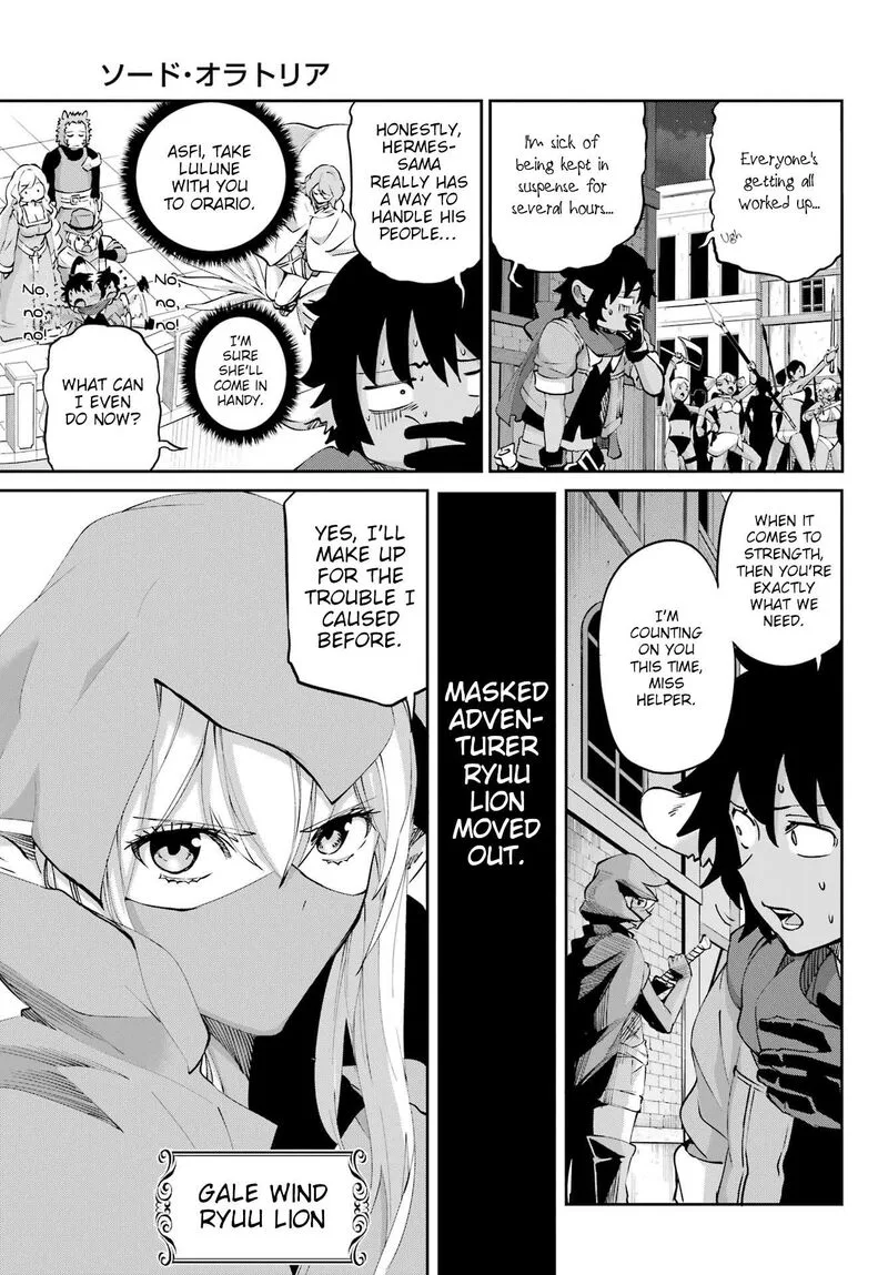 Dungeon ni Deai wo Motomeru no wa Machigatte Iru Darou ka Gaiden - Sword Oratoria Chapter 128 page 45