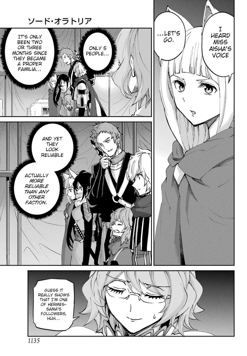 Dungeon ni Deai wo Motomeru no wa Machigatte Iru Darou ka Gaiden - Sword Oratoria Chapter 128 page 55