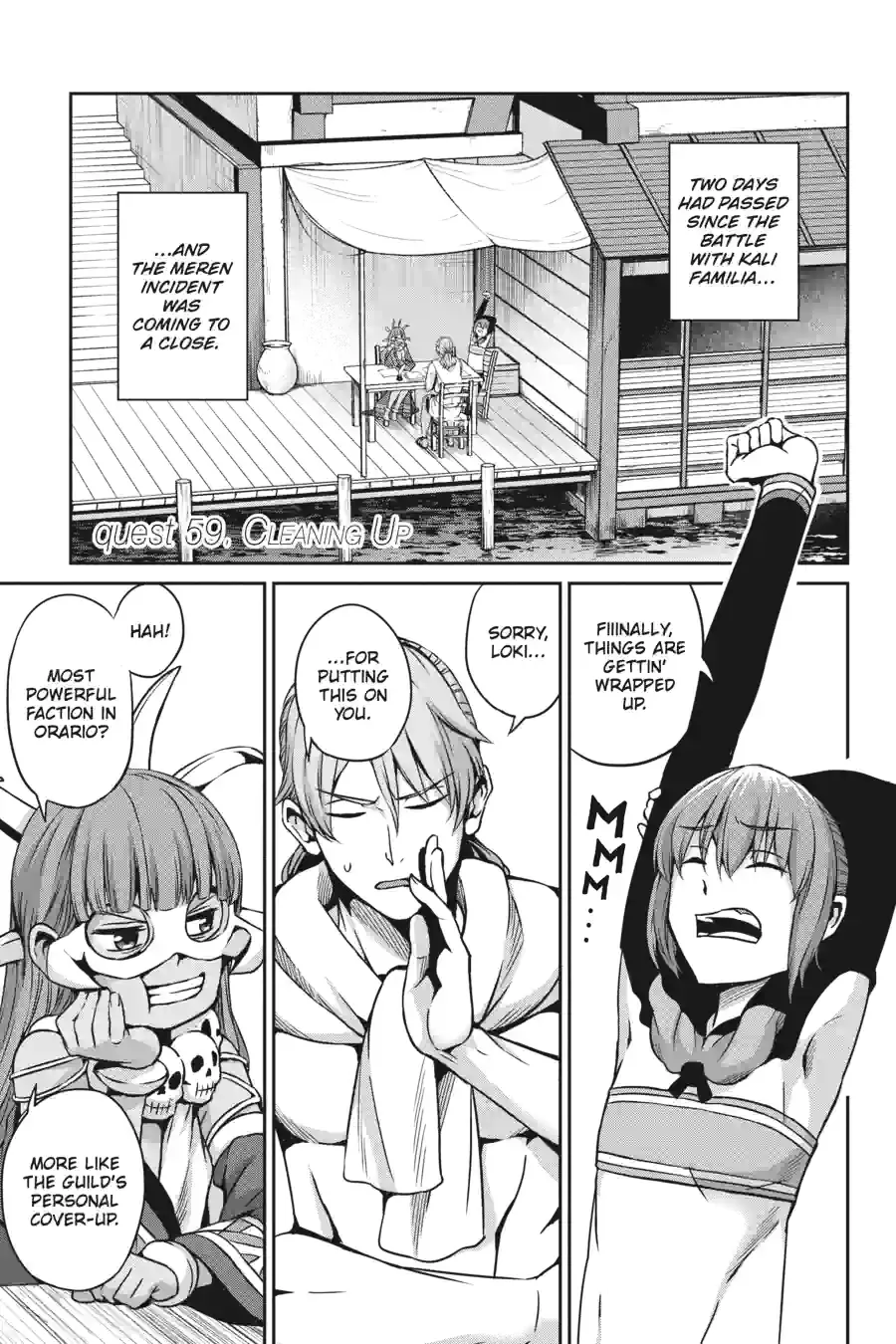 Dungeon ni Deai wo Motomeru no wa Machigatte Iru Darou ka Gaiden - Sword Oratoria Chapter 154 page 1