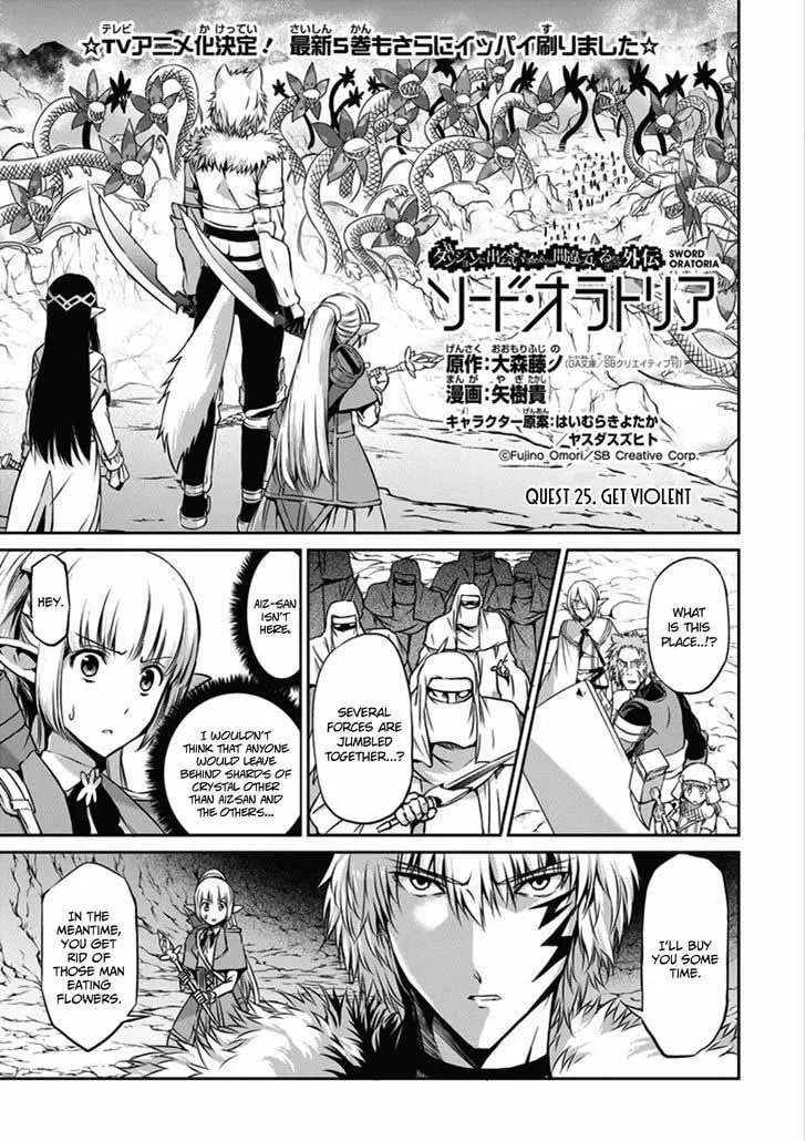 Dungeon ni Deai wo Motomeru no wa Machigatte Iru Darou ka Gaiden - Sword Oratoria Chapter 25 page 3