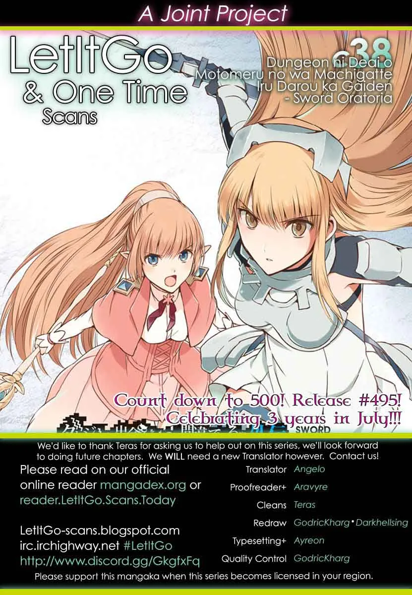 Dungeon ni Deai wo Motomeru no wa Machigatte Iru Darou ka Gaiden - Sword Oratoria Chapter 38 page 1