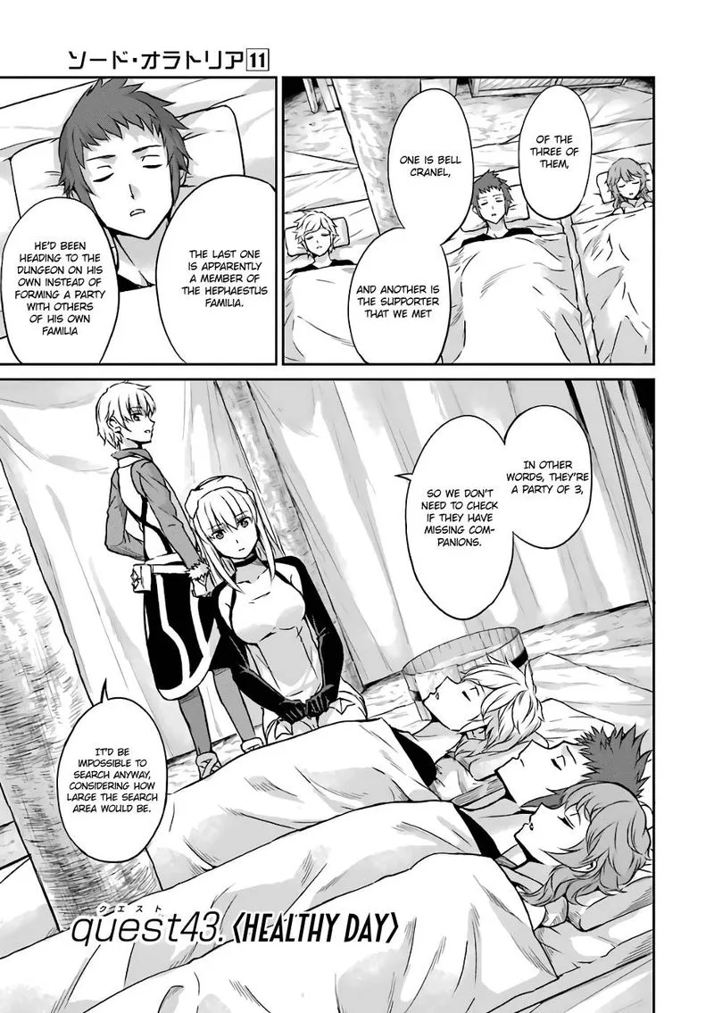 Dungeon ni Deai wo Motomeru no wa Machigatte Iru Darou ka Gaiden - Sword Oratoria Chapter 43 page 1
