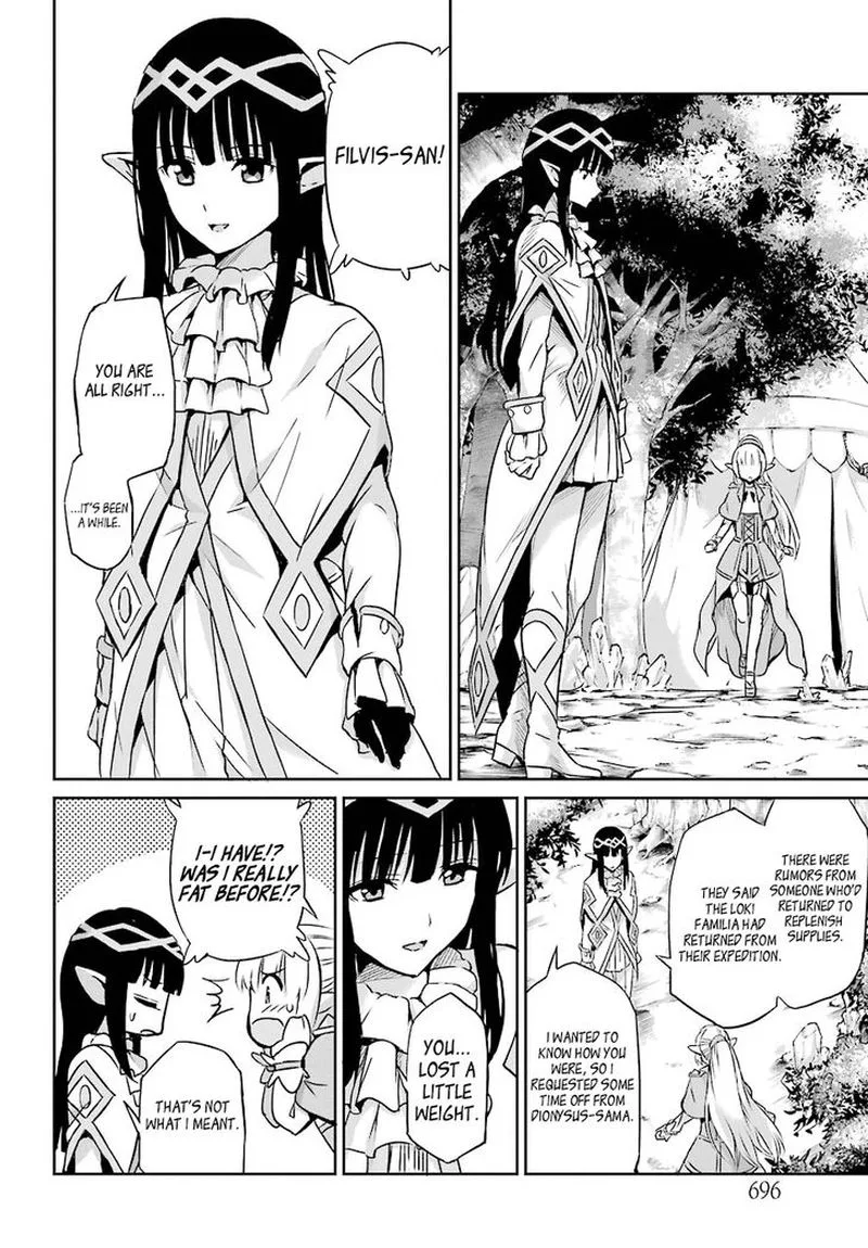 Dungeon ni Deai wo Motomeru no wa Machigatte Iru Darou ka Gaiden - Sword Oratoria Chapter 44 page 28