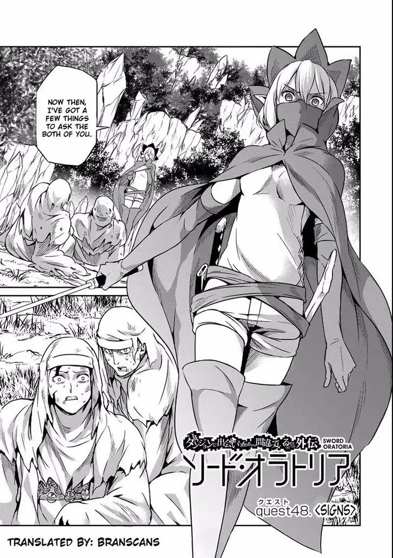 Dungeon ni Deai wo Motomeru no wa Machigatte Iru Darou ka Gaiden - Sword Oratoria Chapter 48 page 1