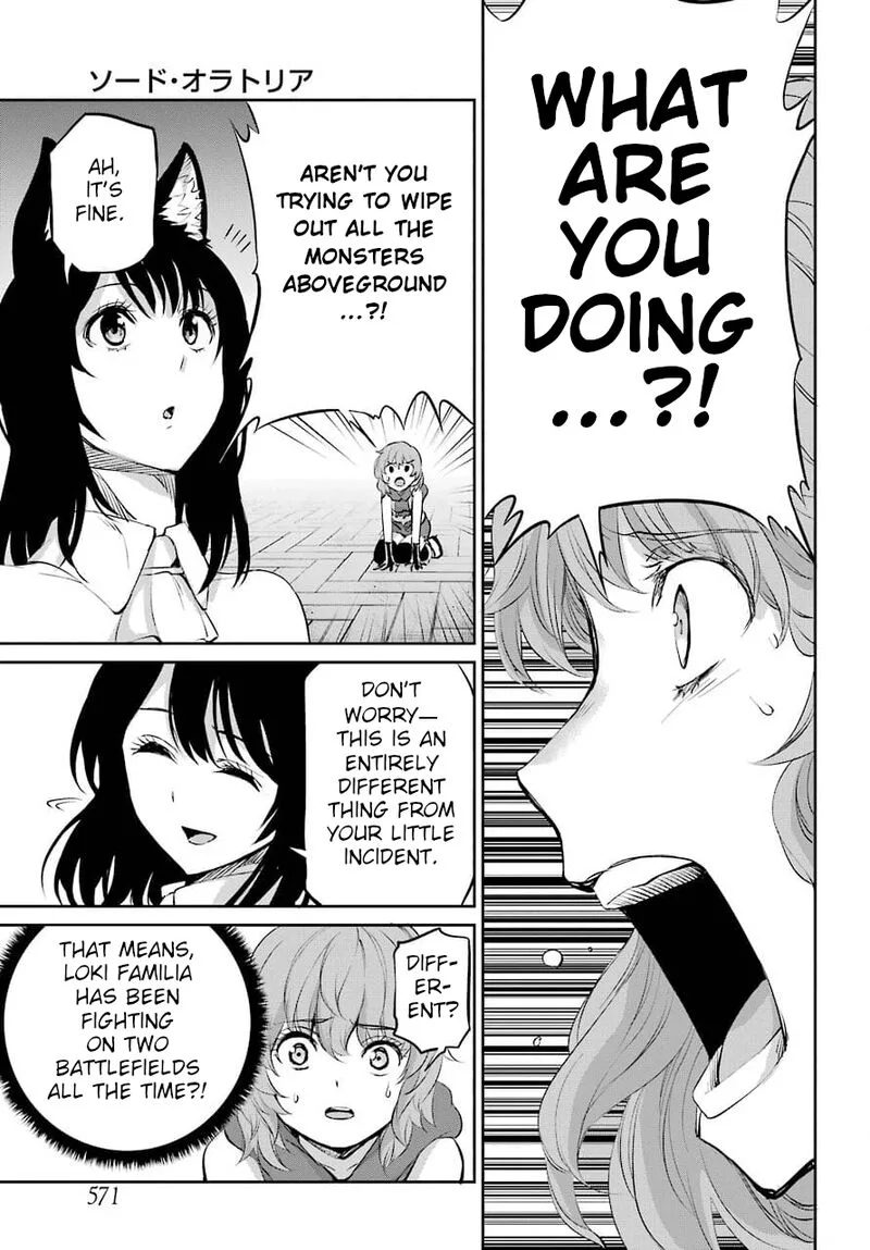 Dungeon ni Deai wo Motomeru no wa Machigatte Iru Darou ka Gaiden - Sword Oratoria Chapter 88 page 12