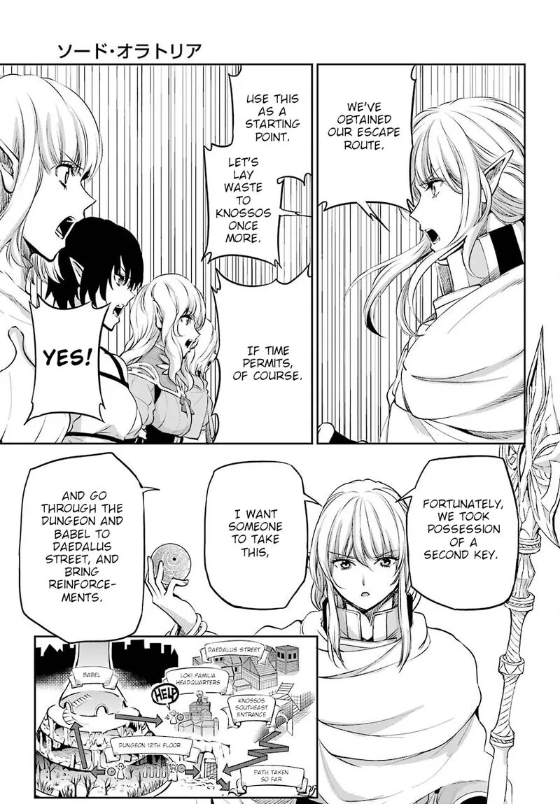 Dungeon ni Deai wo Motomeru no wa Machigatte Iru Darou ka Gaiden - Sword Oratoria Chapter 89 page 30