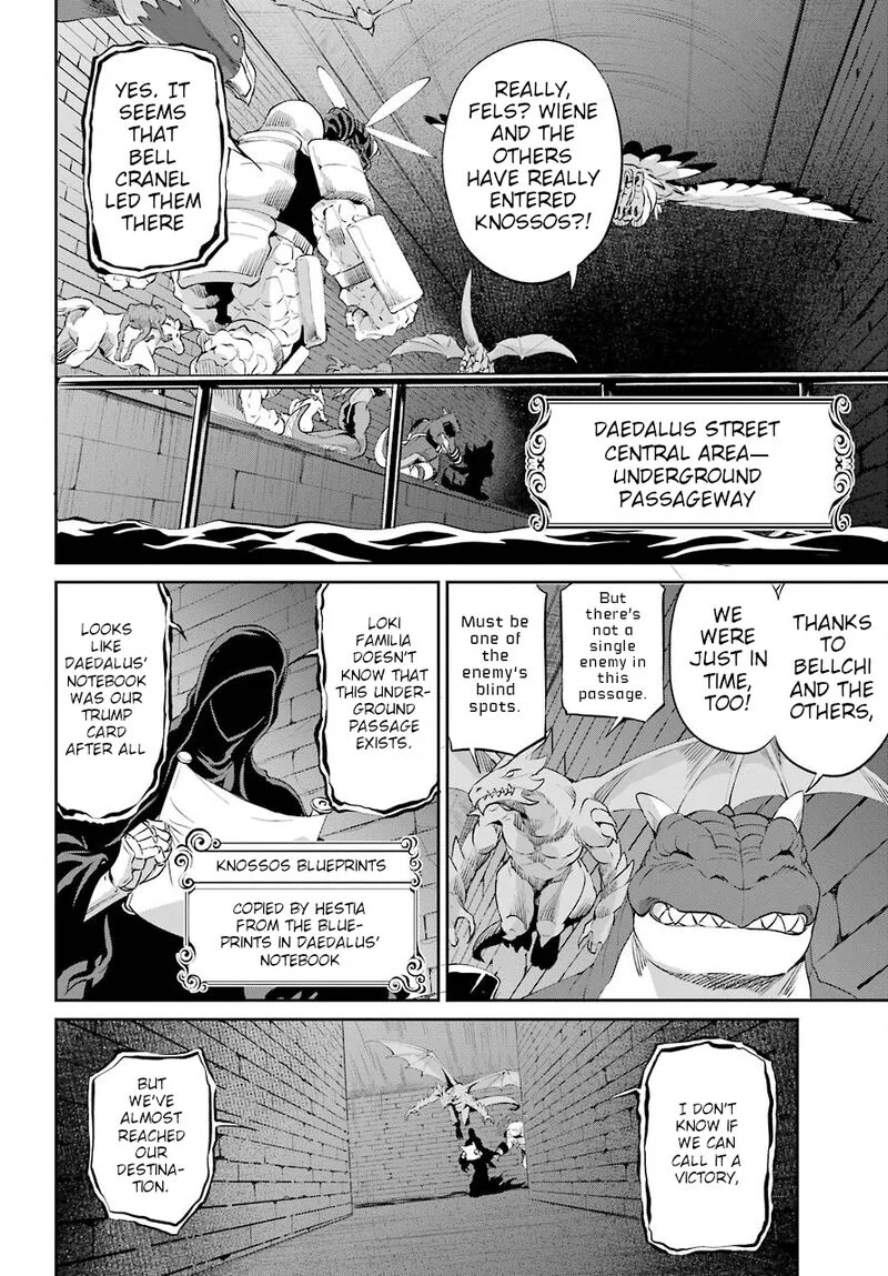 Dungeon ni Deai wo Motomeru no wa Machigatte Iru Darou ka Gaiden - Sword Oratoria Chapter 91 page 44